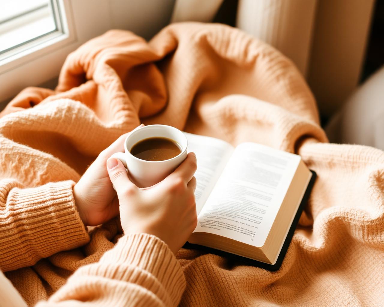 A quiet moment with coffee and a good book